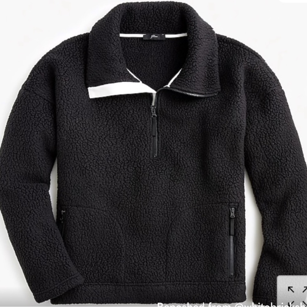 J. Crew Polartec Sherpa Fleece Half Zip Pullover